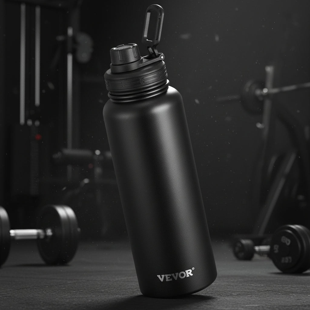 40 oz Insulated Steel Water Bottle – Wide Mouth | 5AM Clubhouse